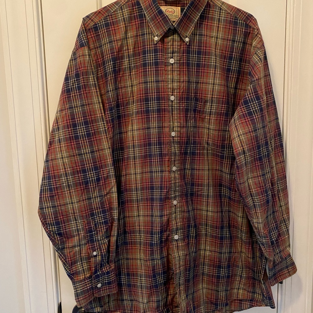 Reed’s Classic Plaid Men's Shirt in Red and Blue